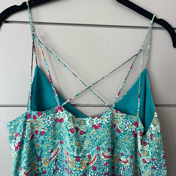 Anthropologie Maeve Merit Tunic‎ size 6 strappy silk boho - Picture 8 of 10